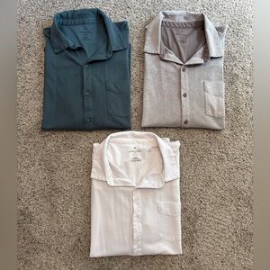 NWOT Men’s Fabletics The Dash Short Sleeve Button Up Tops